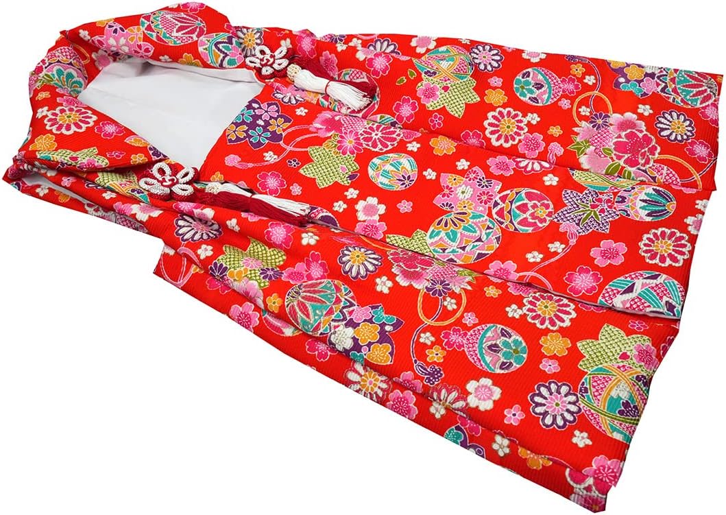 七五三 四つ身 四身 子供 キッズ 着物 鶴 花柄 7歳 古典 レトロ モダン